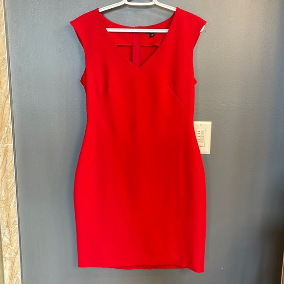Classic red dress by Ann Taylor size 10P - Picture 1 of 3
